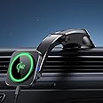 ESR for Qi2 15W MagSafe Car Mount Charger, Qi2-Certified MagSafe Car Charger, Dashboard Magnetic Wireless Car Charger Mount for iPhone 16/15/14/13/12 Series & Galaxy S25, Fast Charging, Black
