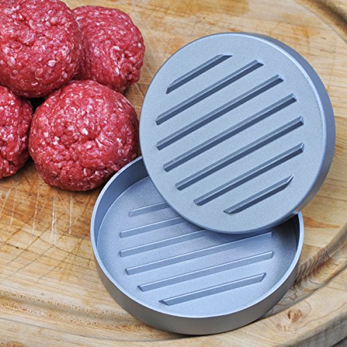 Profi Hamburgerpresse – Aluminium beschichtet – Immer perfekte Burger – 10 Jahre Garantie – Mr Grill Qualitätsprodukt - 2