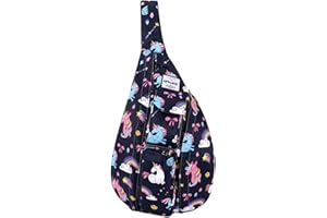 HAWEE Sport Sac de Poitrine Voyage Sling Sac à Bandoulière Crossbody Sac à Dos de Multifonction Casual for Hommes Femmes Adolescentes Travail Etude Escalade Randonnée Courir, Licorne, L