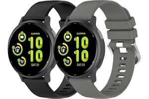 😃cool 20 mm klockarmband kompatibla med Garmin Vivoactive 6/5/3 rem, kompatibel med Garmin VivoMove Trend/Sport/Style Watch Band justerbara ersättningsremmar