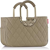 reisenthel loopshopper M – stevige tas met praktische vakverdeling en grote binnenzak van gerecyclede PET-flessen – waterafstotend design, Sky Rose, Medium, Extra tas