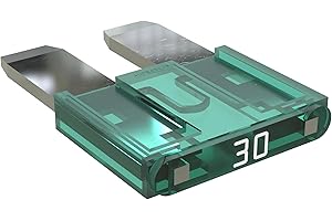 AUPROTEC Fusibile Mini 2A - 30A Fusibili Lamellari selezione: 30A Ampere verde, 50 pezzi