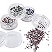 eBoot 12 Colors Nail Art Decorations Nail Stone Rhinestones with 12 Pack Small Container Pots, 6000 Pieces