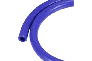 sourcing map Silicona Vacío Tubo Calentador Manguera 10mm ID 1m 101psi 392F Azul Reforzada Alta Temperatura para Motor