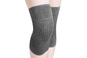 CYSOCOOL Kaschmir Elastische Kniebandage Therapie Kniewärmer Knie Arthritis Gelenkschmerzlinderung Wärme Knieschoner Knieschützer Thermo Knieorthesen Warme Kaltes Knie Kniemanschette für Damen und Herren