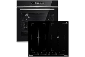 KKT KOLBE Herdset Induktion Elektroherd | 60cm Einbaubackofen EB8017ED + 59cm Induktionskochfeld IND5904FZ | Katalyse | Heißluft | Umluft | Timer | SET80174FZ