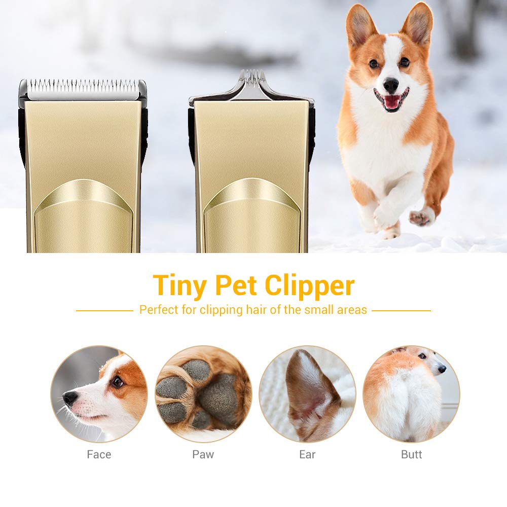 Langstar 2019 Upgrade Dog Grooming Clippers Cordless Pet Shaver