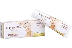 Cera di Cupra, Crema Depilatoria Viso e Parti Delicate, Ideale per una Depilazione Efficace e Gradevole in Pochi Minuti, Senza Parabeni, Dermatologicamente Testata, Tubetto da 50 ml