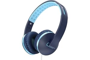 SEENDA Cuffie per bambini per la scuola – Ragazze Ragazzi Ragazzi Adolescenti Leggero Pieghevole Wired Auricolare con Microfono, Controllo del Volume, Basso Stereo per Cellulari, Tablet, PC, Laptop