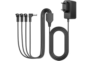 HEBLUMIN 4.5V Weihnachtshaus Beleuchtet Netzadapter Kompatibel mit Lemax Weihnachtsdorf Deko Christmas Village Hedges Poweradapter mit 4 Anschlussmöglichkeiten Zubehör Weihnachtswelt