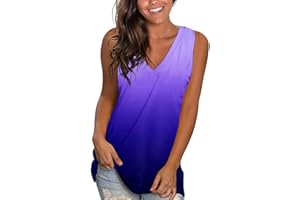 FULIDNGZG Top Deportivo Mujer Blusa Gym Camisetas Tirantes Anchas Cuello V Camiseta Sin Mangas Vintage Fitness Camiseta Blanca Largo Camiseta Deporte Chaleco Elegante