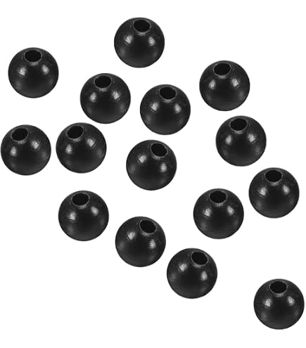 30 Perles Rondes Plastique Pour Pêche – 6mm, 8mm, 10mm – Texas Et Carolina Rig