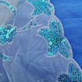 8Decades Moskitonetz-Bettvorhang an runder Befestigung paillettenbesetzt blau - 2