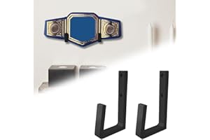 SUNUCO Wrestling Championship Belt Display Holder for Wall, Belt Horizontal Wall Mount Organizer, Wall Mounted Belt Display for Wrestlers Championship Hanging Display