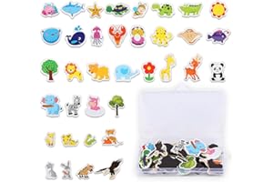 IUDWCG 36 Pcs Imanes para nevera, bonitos imanes para nevera para mascotas, nevera decorativa, juguetes magnéticos para aprender en la pizarra blanca del aula escolar, regalos para niños