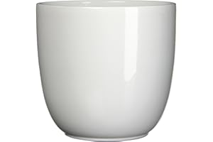 Mica Decorations 144692 Tusca Pot Ronde Blanc - H31,5xd35cm
