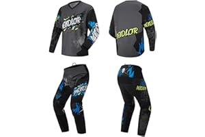 MENDLOR Motocross Jersey Pant Combo Mx Gear Set Mens Women Dirt Bike Gear Set Suit Enduro Ride Racewear Offroad Adult Riding