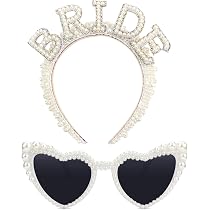 Braut-Dusche Set Mit Tiara & Schärpe – Pink, Glitzernd – Perfekt Für Junggesellinnenabschied & Partys