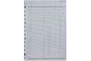 Rexel Twinlock Variform V4 Cash Refill Sheets 4 Columns (75 sheets), White