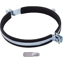 Colliers Serrage Tuyau SKIR'CO - Lot De 20 Gris - Pour Tuyaux 50mm - Avec Vis Et Chevilles