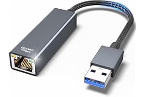 TEFLOTY Adapter USB Ethernet - USB 3.0 RJ45 Gigabit 1000 Mb/s, LAN kompatybilny z Surface Pro, MacBook, PC Laptop z systemem Windows7/8/10, Vista, XP, Ma