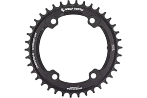 Wolf Tooth | 110 BCD 4 Bolt Chainring for Shimano GRX | Lightweight Alloy Chainring Dropstop Technology