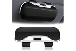 Vexran Scatola per Visiera Auto,Portatile Porta Occhiali da Sole da Autos per Parasole,Generale Supporto per Occhiali da Sole per Parasole Auto(Nero)