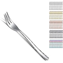 Forchette Fonduta Cioccolato - Set 5 Pezzi In Acciaio Inox Per Dessert E Barbecue - Foto 13