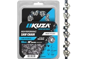 KUZA Catena per motosega, 50 cm, 20", 3/8", 0,063", 72TG, adatta per Husqvarna 480, 465 (Rancher), 570XP, 575XP, 576XP, STIHL e altro - 203ATMD009, 75LPX072G, 75EXL072G