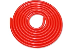 YIEMI Manguera de silicona de alta temperatura - Rojo, diámetro interior 10 mm, longitud 3.5 m - Manguera de succión para agua de refrigeración - Manguera de refrigerante - Manguera de goma