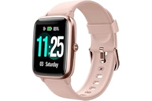 ASIAMENG - Reloj Inteligente para Mujer, Hombre, Bluetooth, para Android, iOS, podómetro, Reloj Deportivo y Seguimiento de Actividad, Reloj Inteligente, Impermeable, IP68 menstrual, Control de música