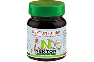 NEKTON-Biotin | Vitaminpräparat zur Gefiederbildung für alle Vögel | Made in Germany (35g)