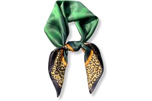 PoeticEHome 100% Pure Mulberry Silk Neck Scarf 26"x26" Women Square Neckerchief Headscarf Gift Packed