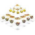Restaurantware Clear tek clear acrylic buffet display stand - 5-tier pyramid - 1ct box -