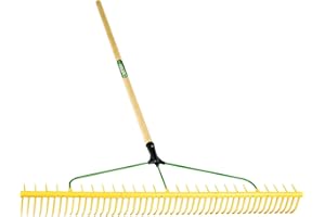 PDL – Pegdev- Carters Professional 48-Tooth Landscaping Rake: Heavy Duty Lightweight, for Ground Care in Tough Environments. Soil, Grass, Sand, Leaves.
