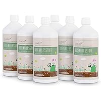 Effektive Mikroorganismen aktiv 6 Liter (6 x 1 Liter) - EM aktiv - Bodenhilfsstoff - Anwendungsfertig für z.B…