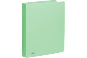 Favorit 400116643 Raccoglitore Polipropilene P@STEL 22X30 4 Anelli Tondi Diametro 30 mm, Smeraldo pastello