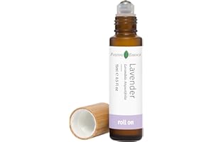 POSITIVE ESSENCE Lavender Essential Oil Roll On, Calming Essential Oils for Sleep and Relaxation, Pure Lavender Essential Oil and Jojoba Oil for Skin Nourishment, Leak-Proof Rollerball, Stress Relief Roll-on (15 mL)