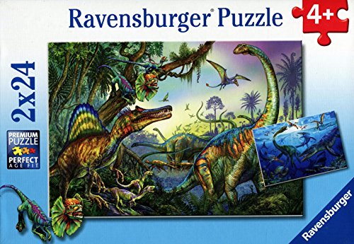 Preisvergleich Produktbild Ravensburger 08890 - Giganten der Urzeit - 2 x 24 Teile Puzzle