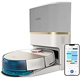Philips Homerun Serie 7000 Saug-Wischroboter mit Saugstation, 5000 Pa, 360° LiDAR-Navigation, Erkennung Kleiner Hindernisse, 