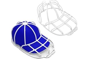 Wekuw 2 Stücke Cap Waschen Gitter Weiß Hutwaschmaschine für Waschmaschine Cap Washer Waschmaschine Baseball Kappen Waschgestell in Der Verwenden um Hüte zu Waschen und in Form zu Halten