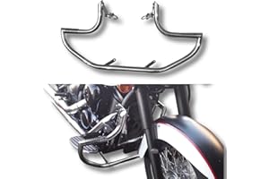BIKEMASTERSUK MOTORCYCLE PARTS & ACCESSORIES BM UK | VN900 | Moto in acciaio inox Highway Protezione Motore Protezione per barra degli urti di sicurezza con piedini integrati - Kawasaki VN900 Vulcan | Vulcan 900