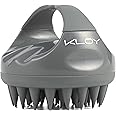 KLOY Hair Scalp Massager Shampoo Brush with Soft Silicone Bristles- Grey