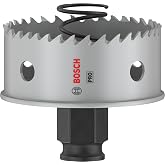 Bosch 1 x Pro Sheet Metal Power Change Plus Delikli Testere (Paslanmaz &Ccedil;elik Levhalar, &Ccedil;elik Levhalar, &Oslash; 60 mm, Profesyonel A
