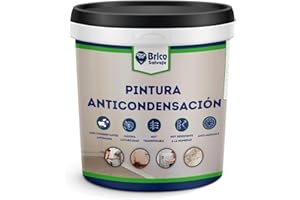 BRICOSALVAJE Pintura Anticondensación y Antihumedad para Interior-Exterior | Aislante Termico | Conservantes Antimoho (BLANCO, 0,75 Litros)