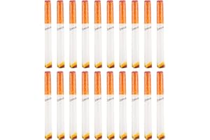 jojofuny 40 Sigarette Finte, Simulazione Puff Sigarette Fischio Che Soffia Fumo novità Giocattolo Trucco Prop Costume Accessorio per Scherzo Scherzo Gag Fumatori Regalo