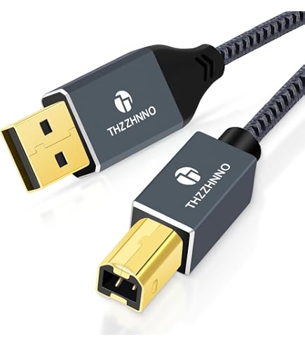 6ft USB 2.0 Printer Cable For HP Deskjet 2512, 2514, 2540 & More | Ablegrid