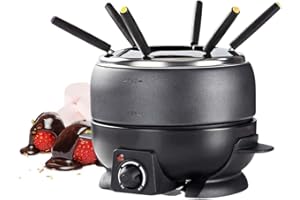 Ex-Pro 2.3L Electric Fondue Set with 6 Forks and Adjustable Temperature