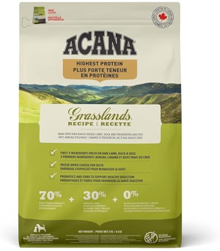 Acana - Nourritures sèches Chien 2 kg / 4.4 lbs Wild Prairie forte teneur | Griffes et crocs Acana - Nourritures sèches Chien 2 kg / 4.4 lbs Wild Prairie forte teneur | Griffes et crocs