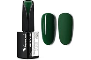 ‎V VENALISA VENALISA UV Nagellack Dunkelgrün Gellack Nagellack Gel für UV Nagellampe Langlebige Maniküre Nagelgellack Soak Off Nail Gel Polish green 15ml